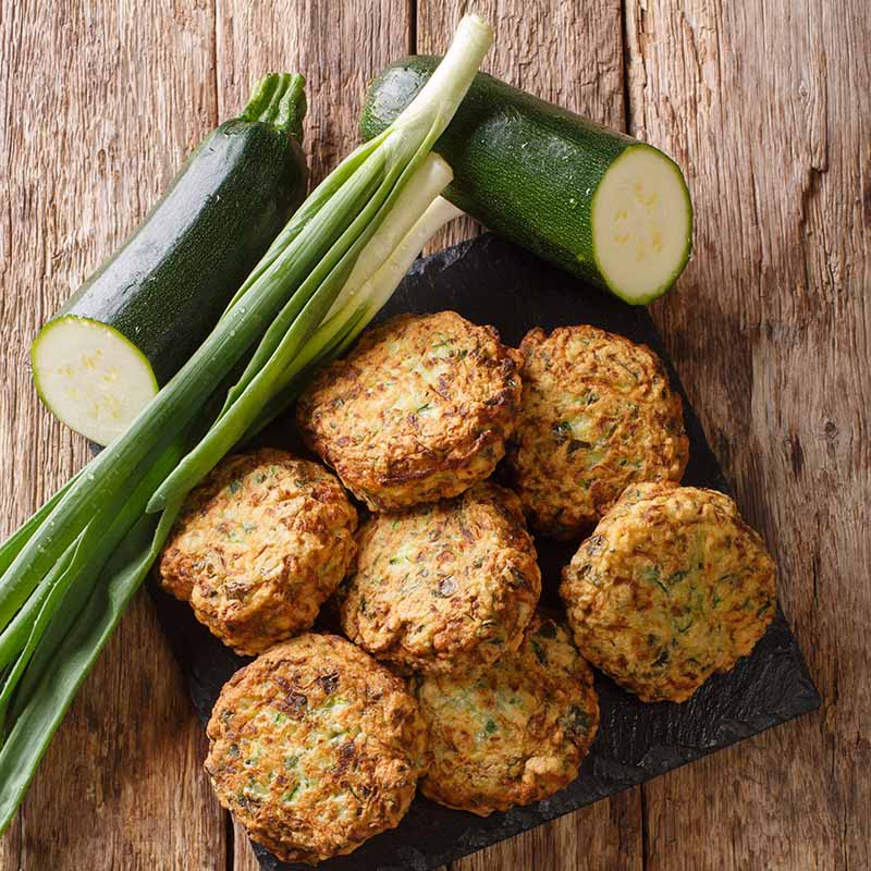Fried Zucchini Or Courgette Balls