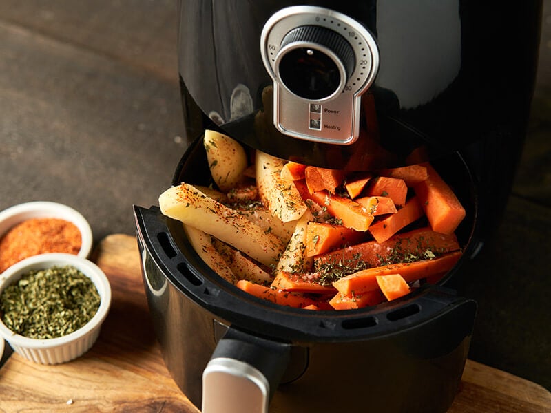 Fries Cooked Air Fryer