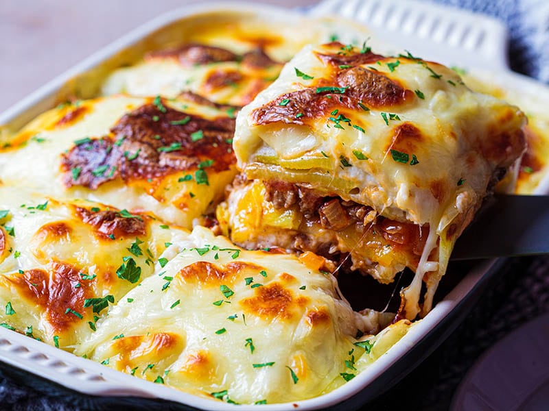 Greek Beef And Eggplant Lasagna