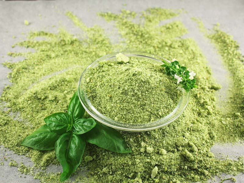 Make Basil Flower Salt