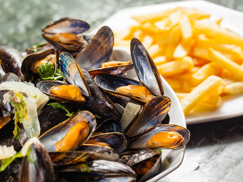 Moules Frites Mussels With Fries