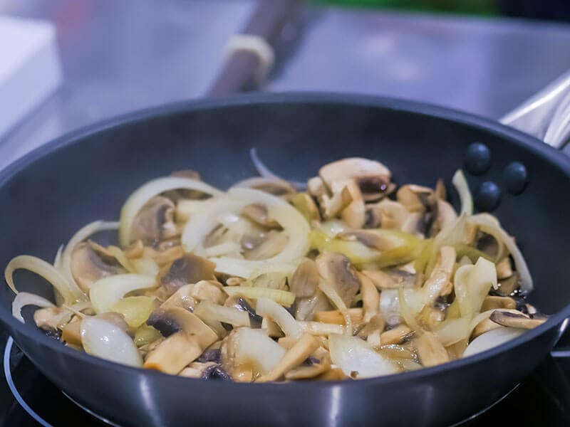 Mushrooms Onions