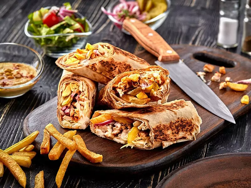 Shawarma Chicken Roll 