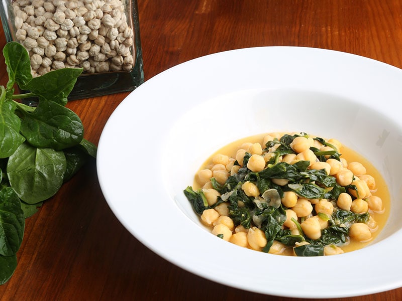Spinach With Chickpeas