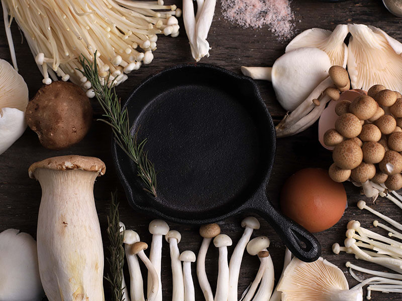 Various Raw Mushroom