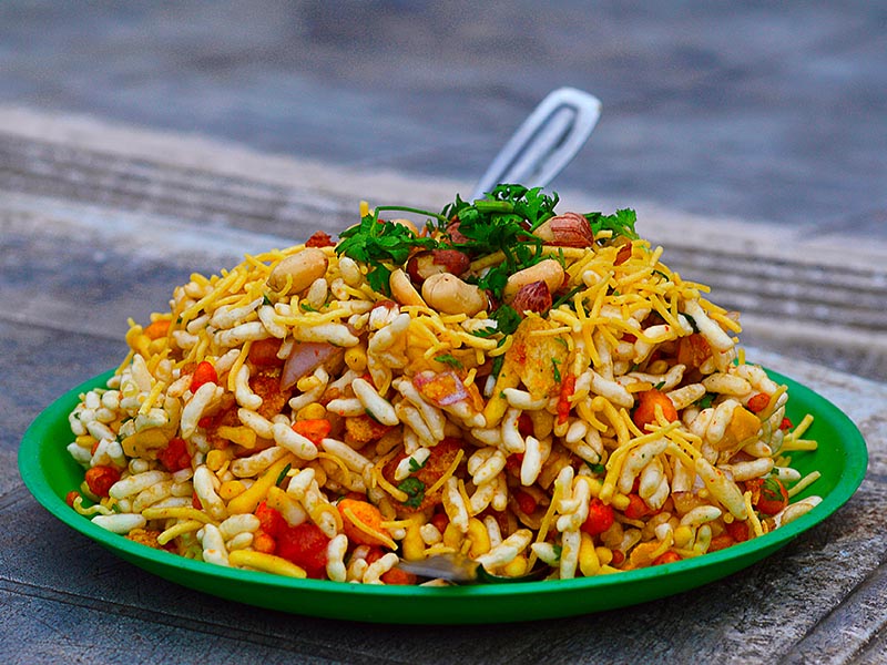 Bhelpuri Puffed Rice And Vegetables