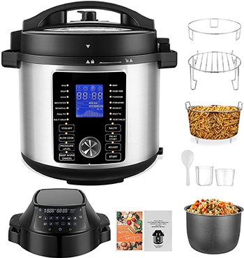 Coocheer 6 Quart Air Fryer Pressure Cooker