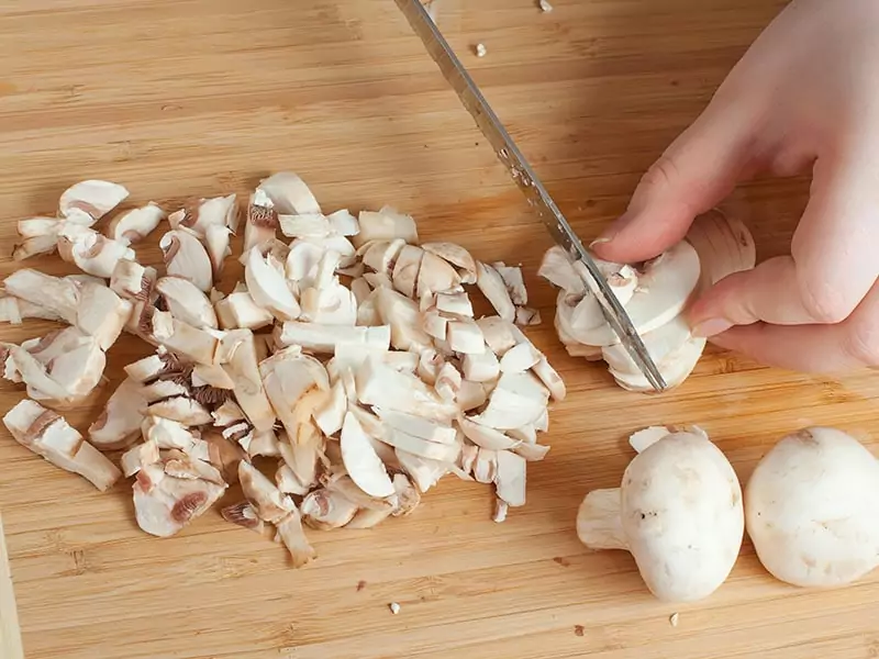 Freeze Chopped Mushrooms