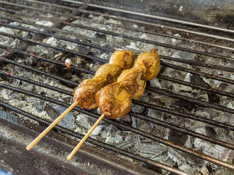 Helmet Grilled Chicken Head