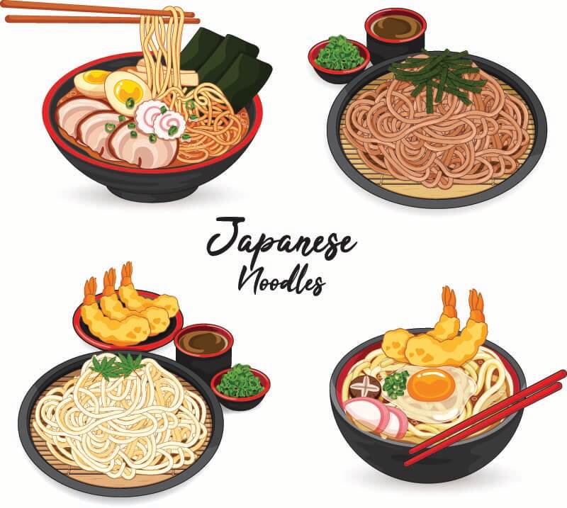 Noodles Are Japanese Cuisine