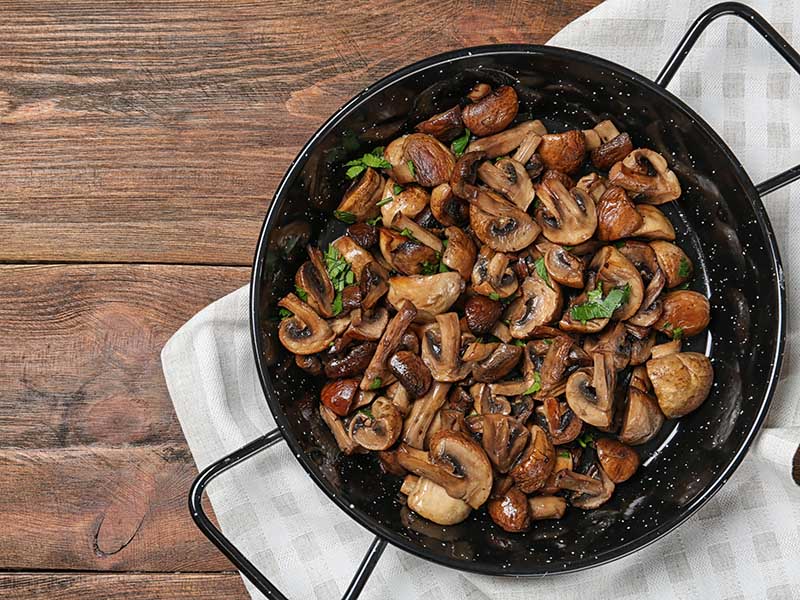 Sauteeing Mushrooms