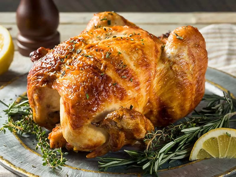 Tasty And Crispy Rotisserie Chicken