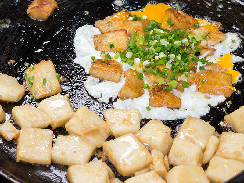 Vietnamese Pan Fried Rice Cake