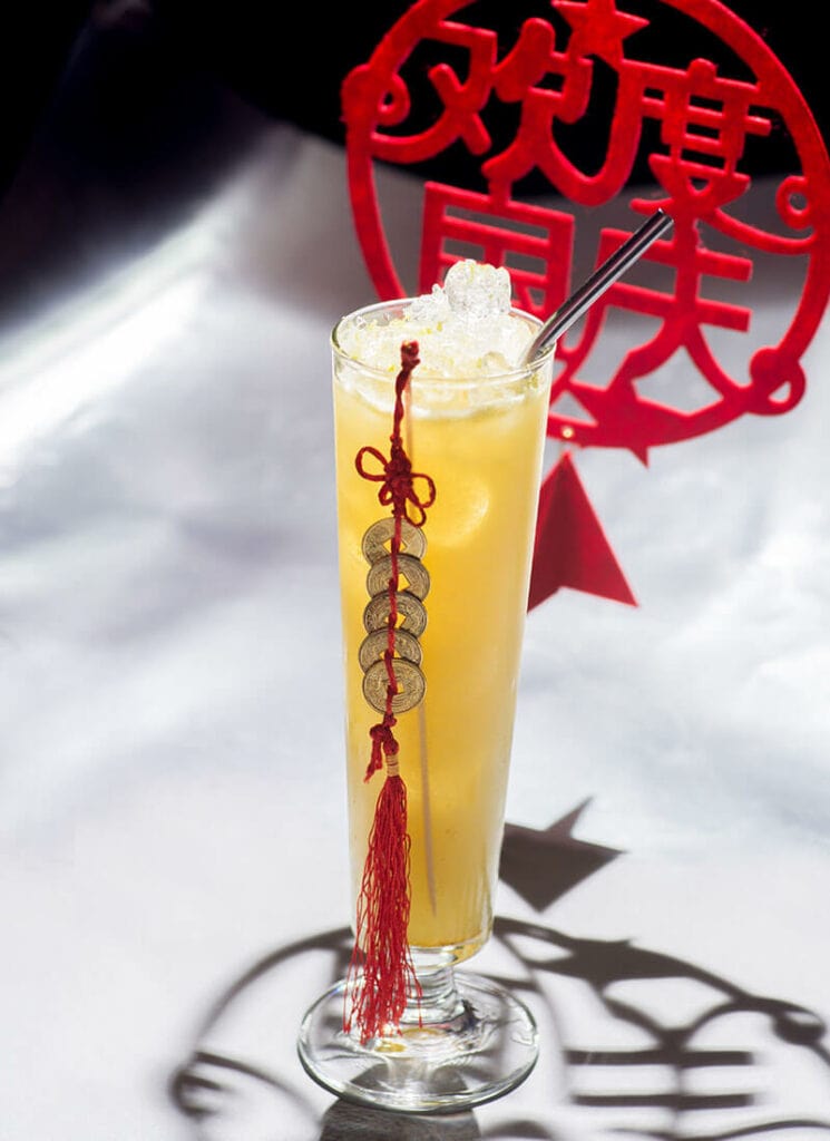Yellow Cocktail Ice Chinese
