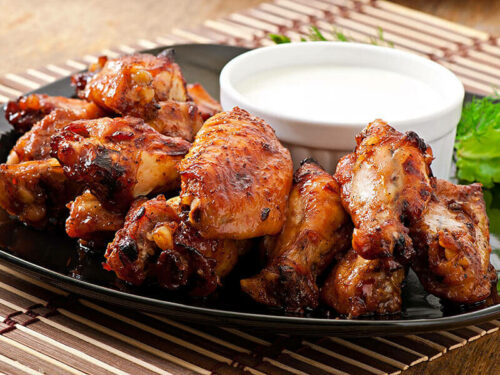 how long do you bake chicken wings at 425