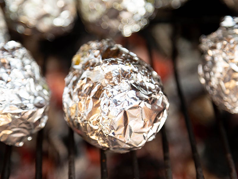 Cover Potatoes With Foil