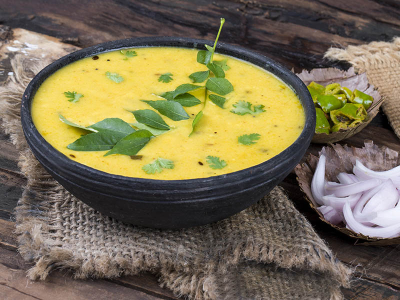 Gujarati Traditional Cuisine Kadhi Bajra