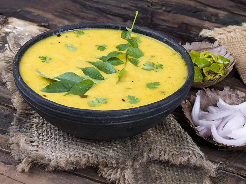 Gujarati Traditional Cuisine Kadhi Bajra