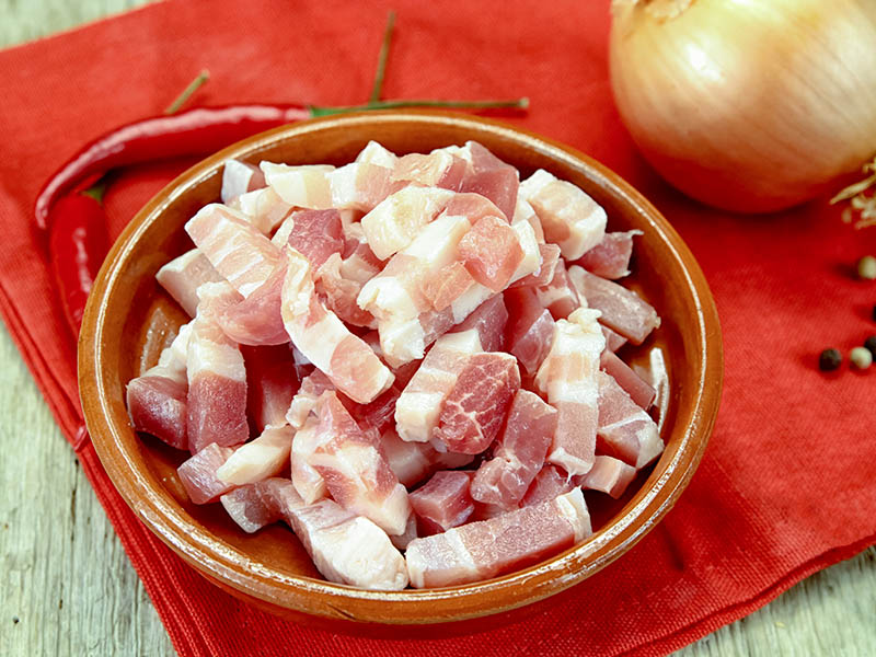 Lardon Is Salted Fat