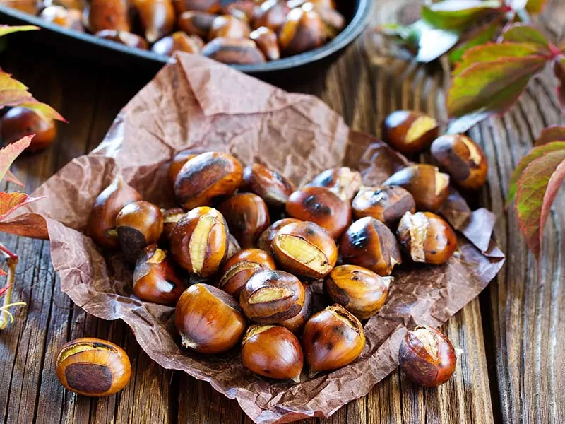 Aromatic And Yummy Roasted Chestnuts