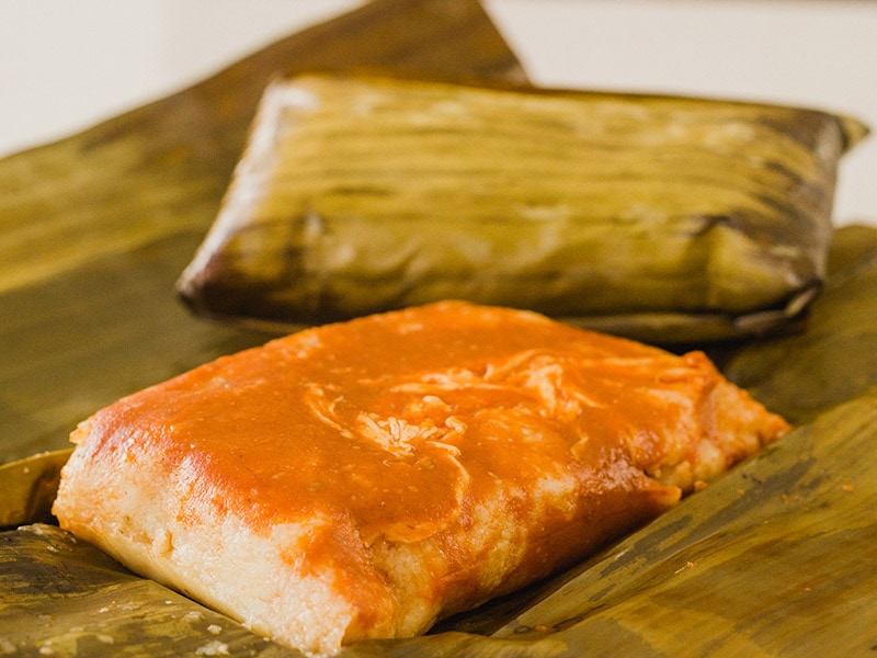 Cooked And Uncooked Tamales