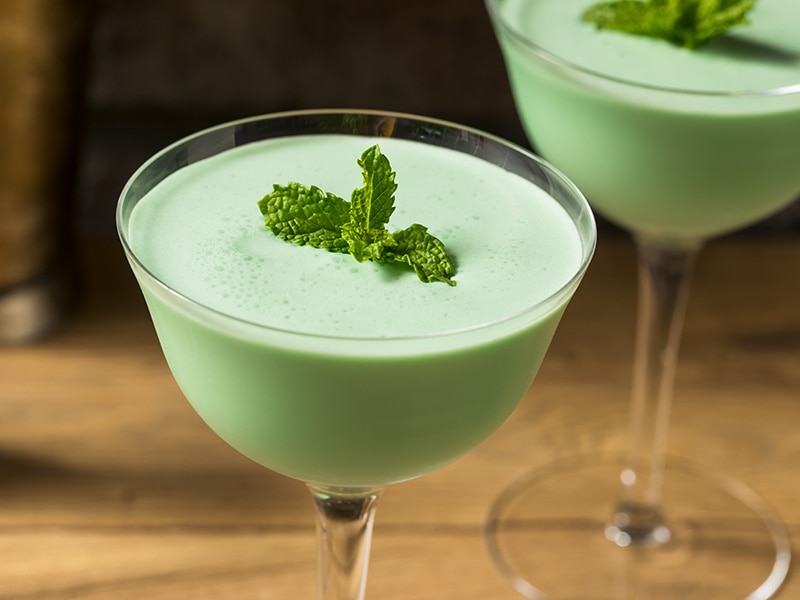 Grasshopper Green Cocktail