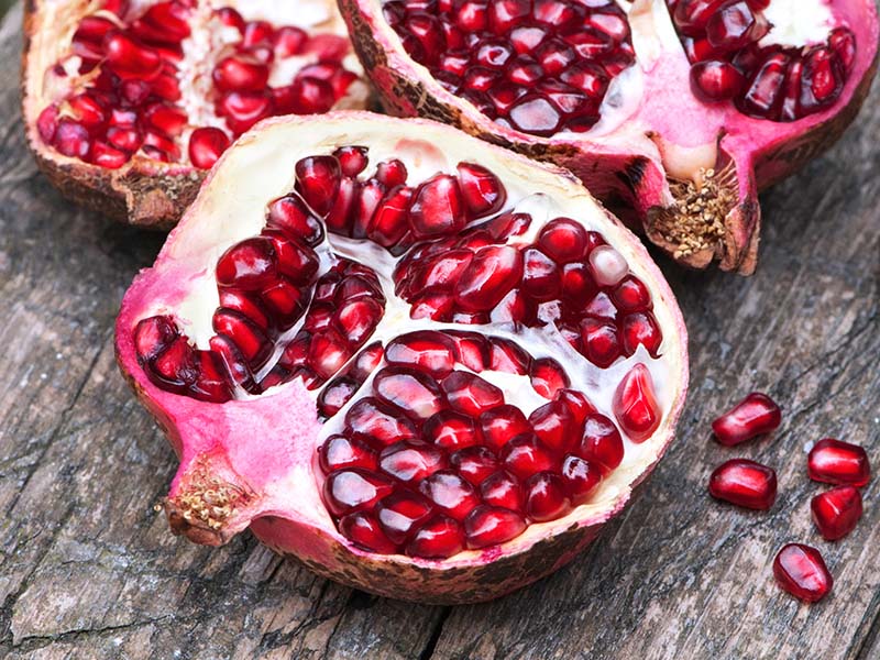 Pomegranates In Morning