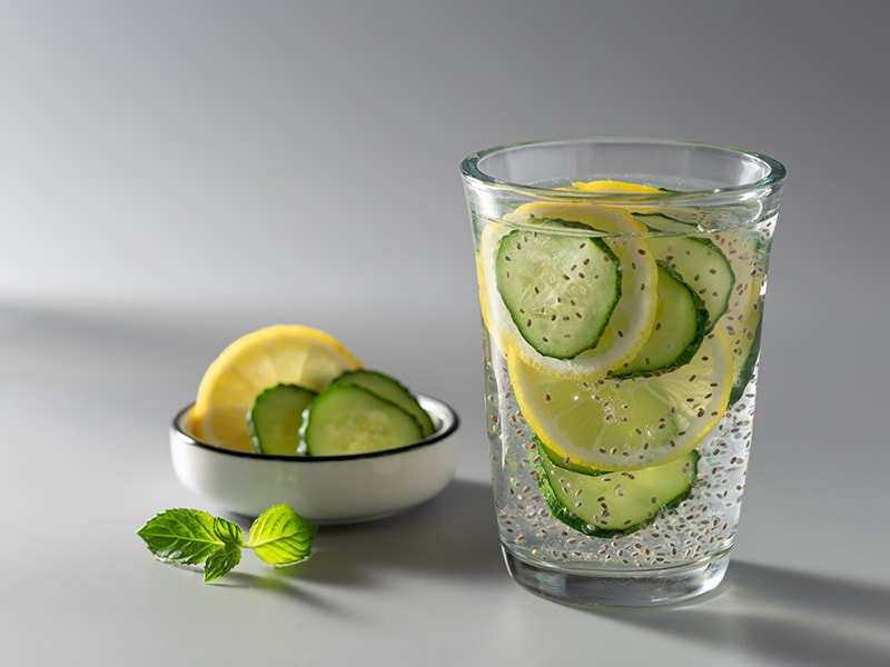 Try Adding Lemon Cucumber Chia