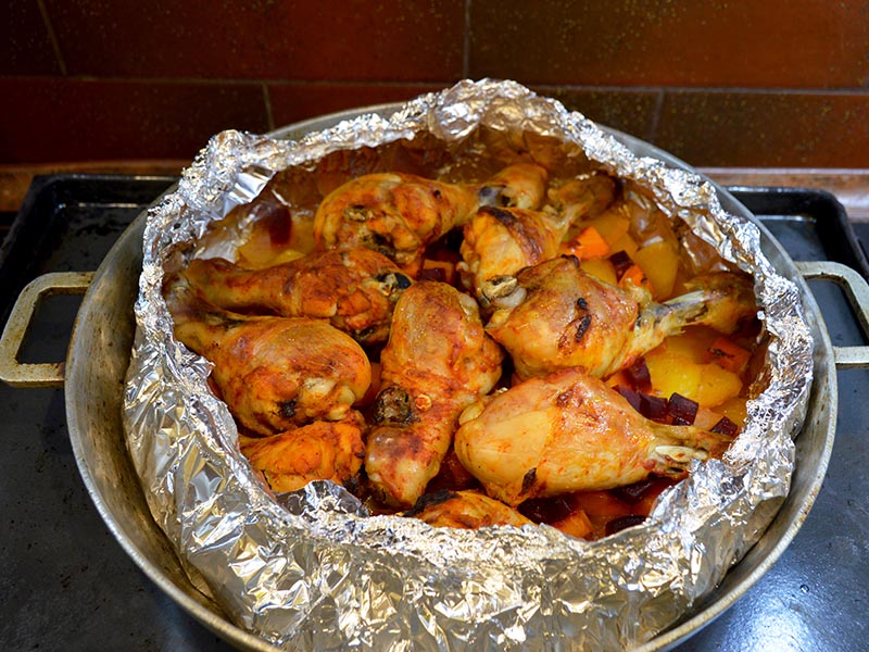 Using Foil Bake Chicken Thighs