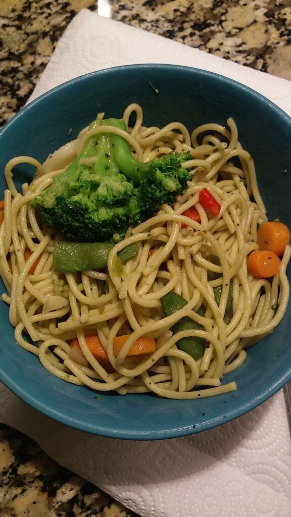 Vegan Lo Mein Dish At Home