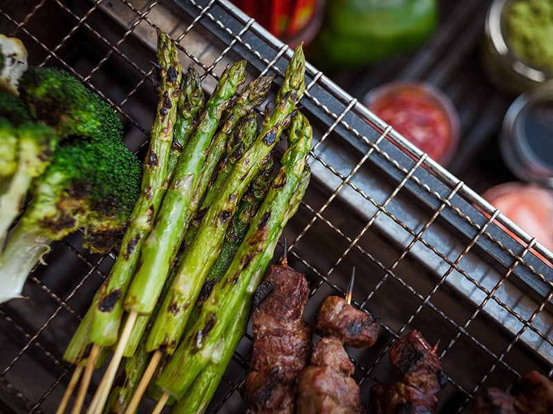 Grilled Asparagus Broccoli