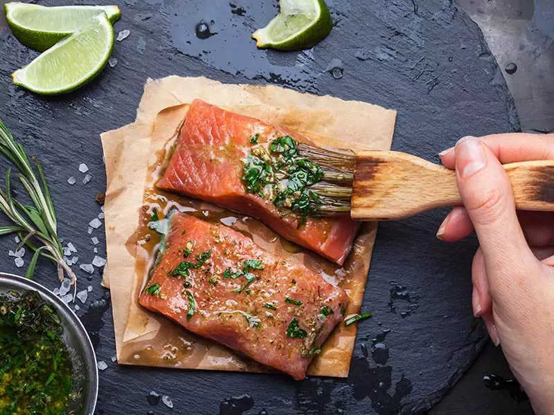 Marinating Salmon