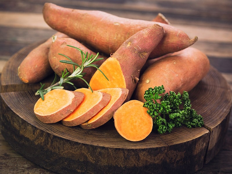 Raw Sweet Potatoes