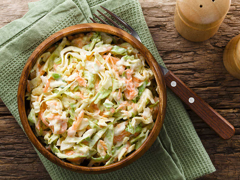 Coleslaw Made Freshly Shredded White