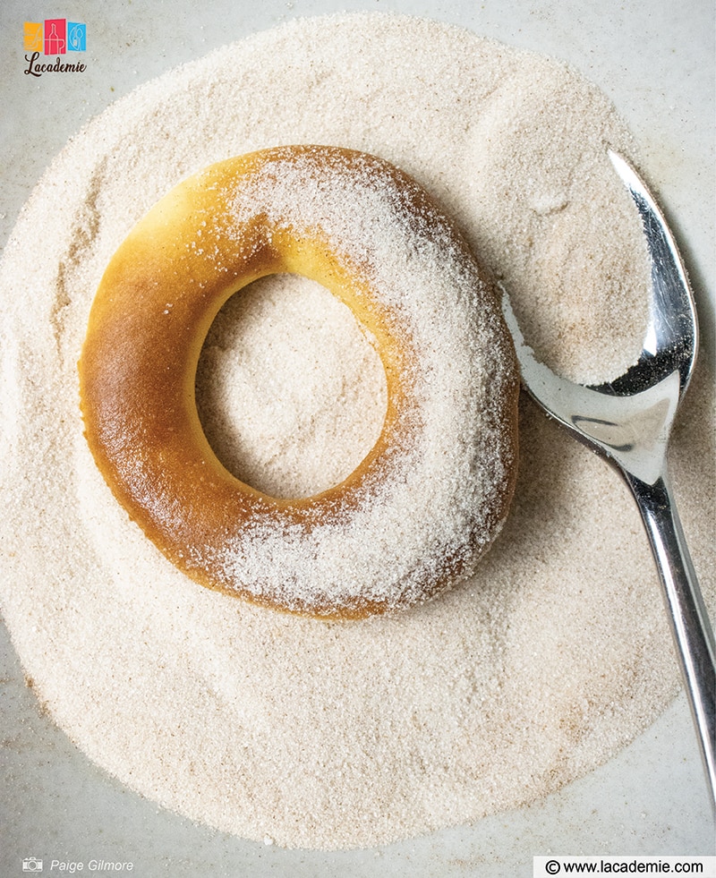 Cooked Donuts In The Sugar