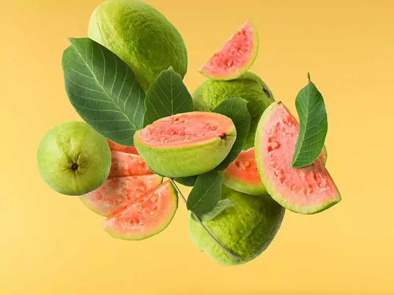 Halved Guava