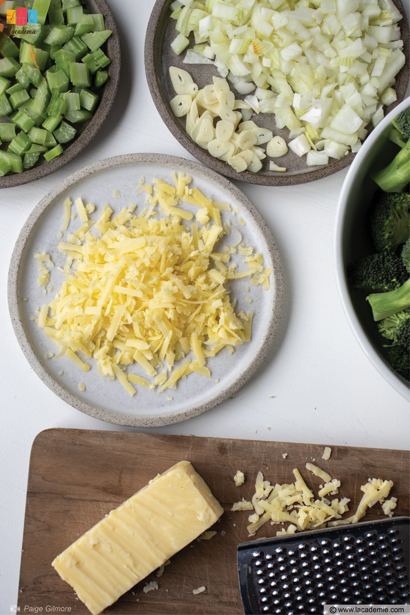 Organize The Grated Cheese