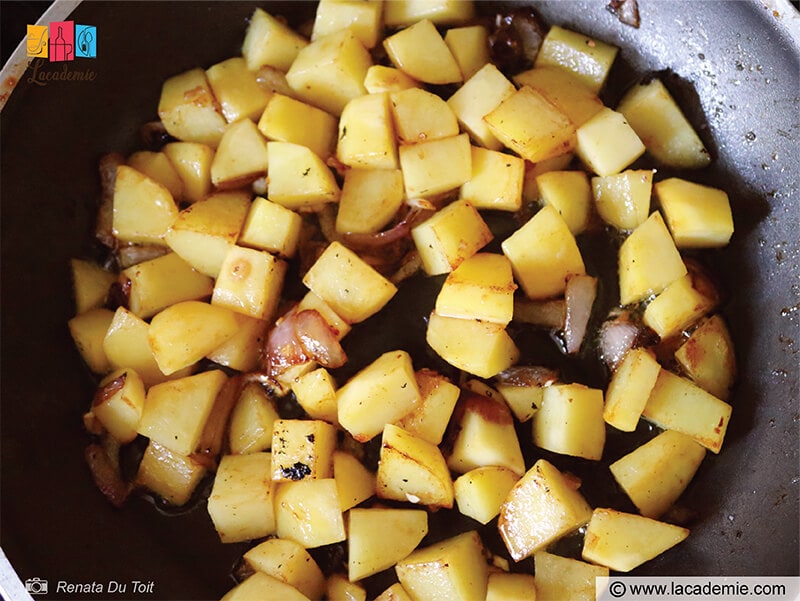 Quiche Potatoes In Skillet