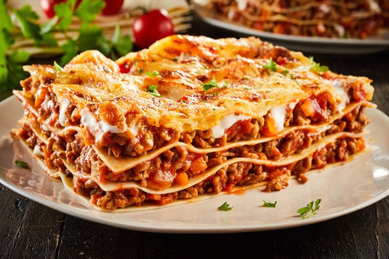 Beef Lasagne Topped