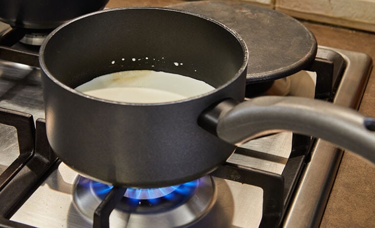 Cream Cooked Saucepan