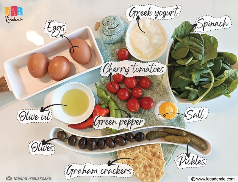 Ingredients Mediterranean Omelet