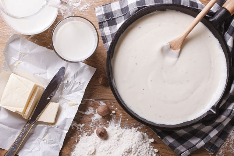 Preparation Bechamel Sauce Pan