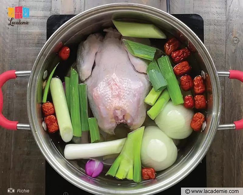 Chicken In The Stock Pot