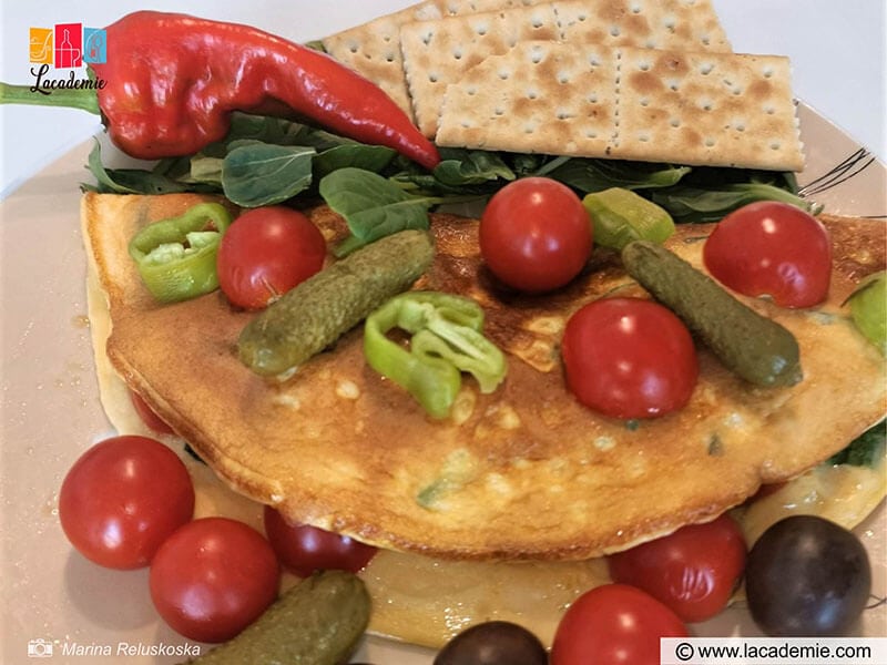 Creamy Mediterranean Omelet Recipe