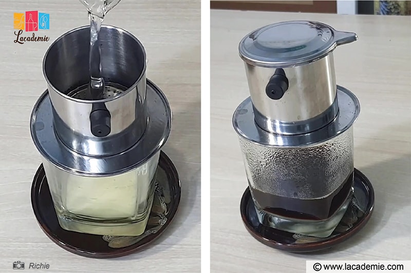 Fill The Filter With Hot Water