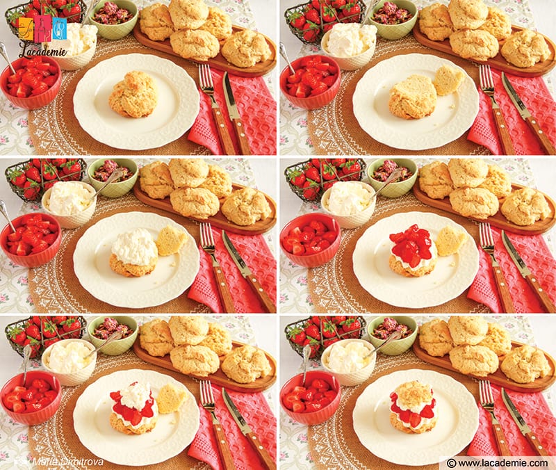 Assemble The Bisquick Strawberry Shortcakes