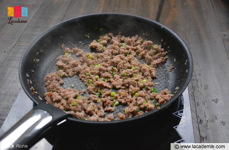 Stir Fry The Ground Pork