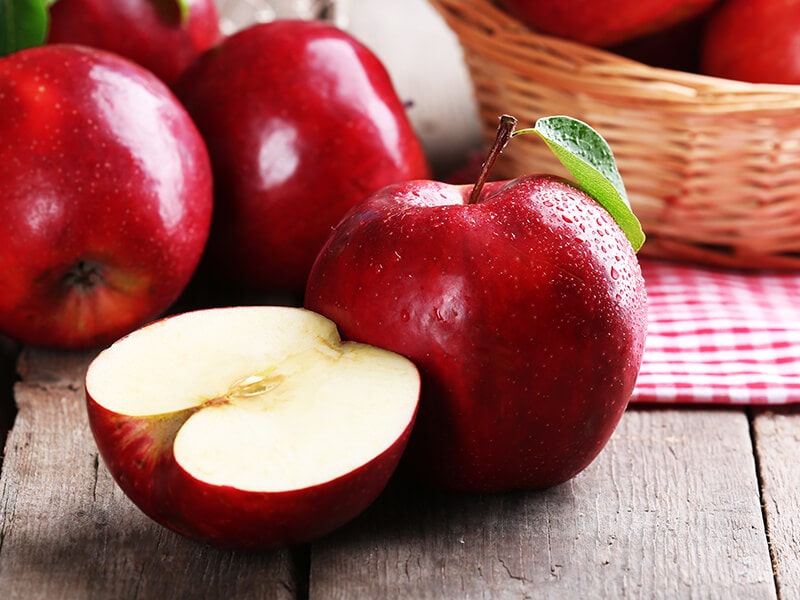 Sweetness And Juiciness Of Red Apples