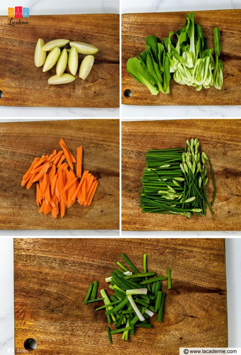 Chop The Garlic Chives And Scallions