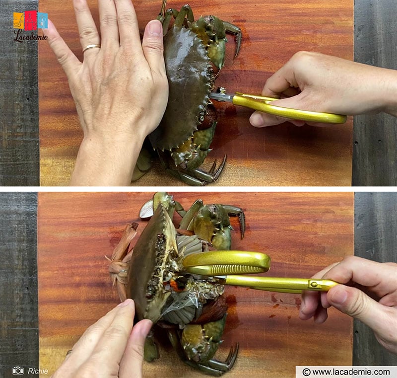 Clean The Inside Of The Crab
